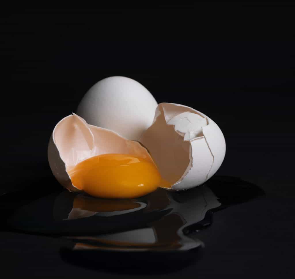 Rozbite jajko zmniejszone